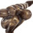 Cleophis Polystone Diver Decorative Bronze Sculpture with Black Base