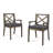 PERLA DINING CHAIR,2PCS With 2 Cushions,Grey, Chair-1461491761