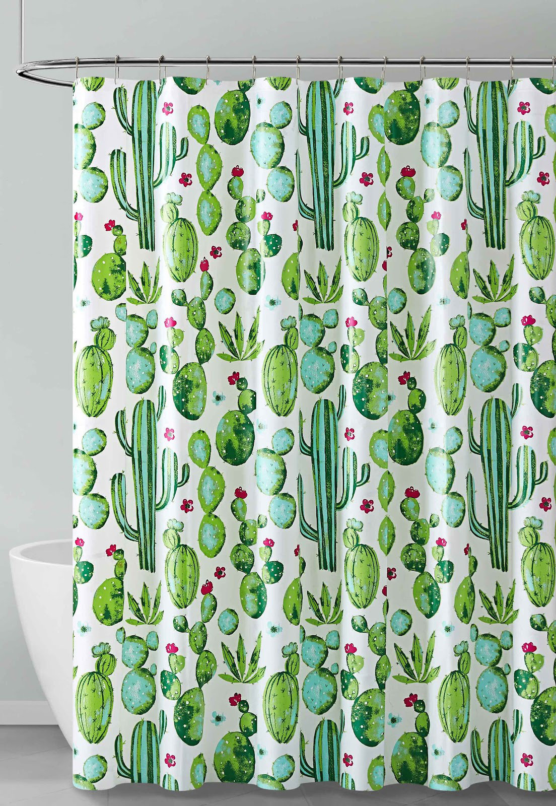 Dakota Fields Ameena Vinyl Floral Shower Curtain Liner | Wayfair