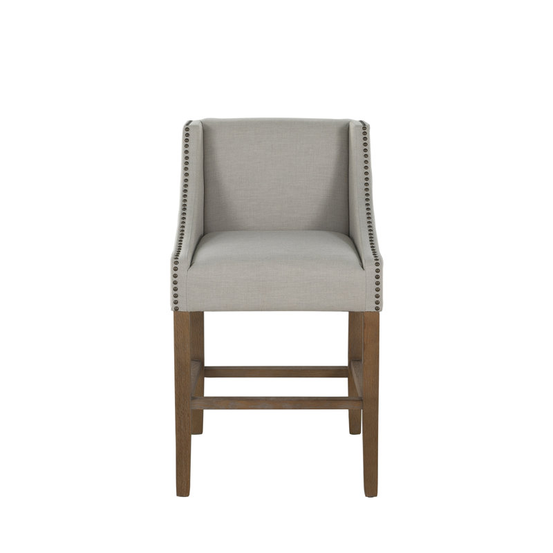 Winston Bar Stool, Burnished Oak, Counter Stool (24.4" Seat Height)