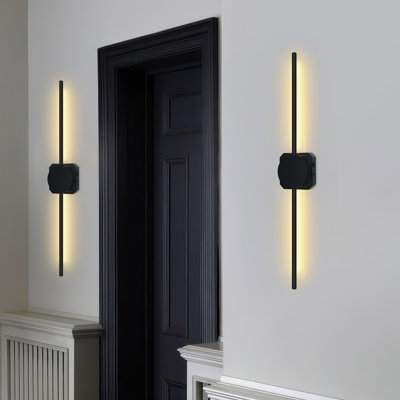 Applique murale à DEL à intensité variable avec télécommande et lampe rotative indépendante DIY, 3000K-6000K