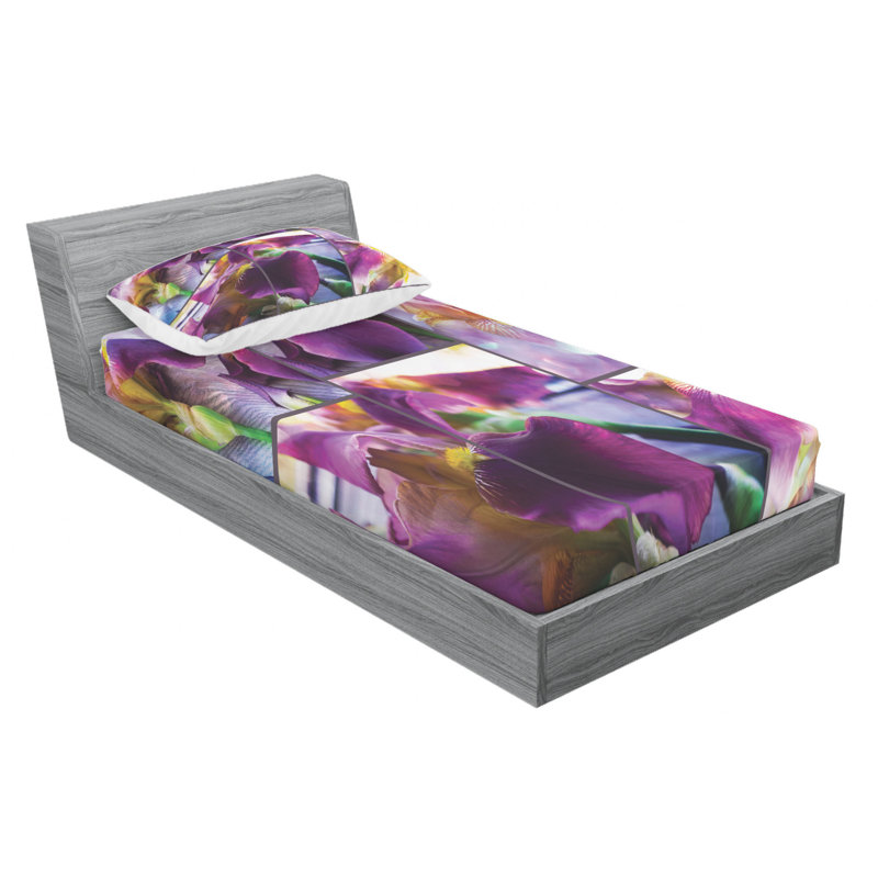 Microfiber Sheet Set, Twin Sheet Set with Fitted Sheet