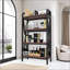 Étagère de rangement 55 po à 4 niveaux, étagère de rangement pour cuisine, tablette extérieure-1746734978
