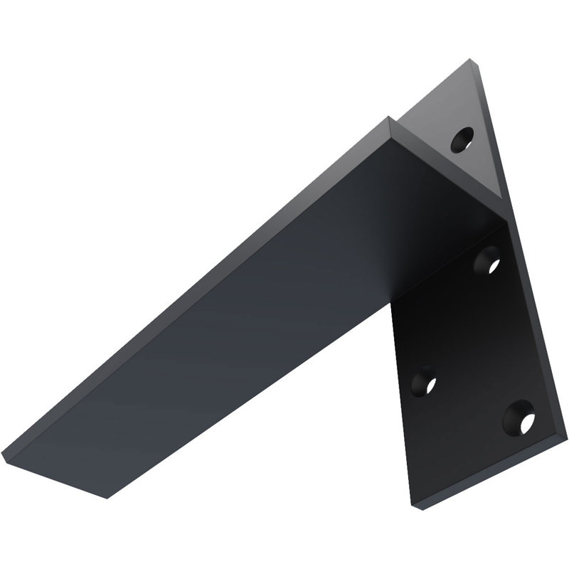 Fixation murale flottante en acier robuste, H 12 po x l 8 po x P 2,5 po