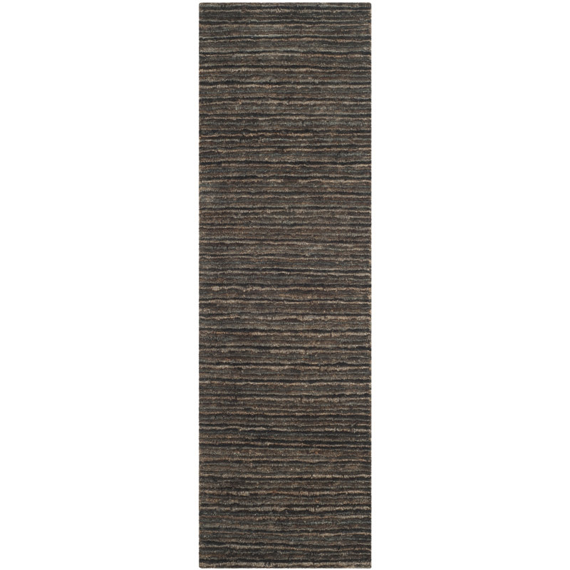 Organica Organic Hand Knotted Jute Solid Color Rug, Runner 2'6" x 8'