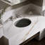 Lavabo de salle de bain ovale encastré en céramique avec trop-plein Verticyl-6917241