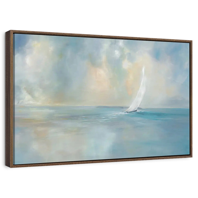 Heading Out, Floating Frame Walnut, 43" X 29"