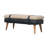 Solid Wood Bench with Nailhead Trim-796138021