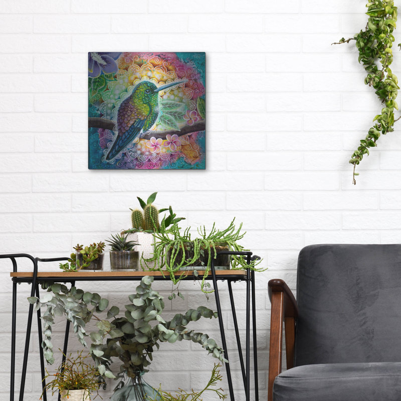  «Colours of Joy» par Verena Wild, art mural en métal, 12 po x 12 po, H 12 po x l 12 po