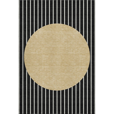 Premium Machine Washable Lyndhurst AMF994 Stripes Rug