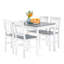 Louise 4 - Person Pine Solid Wood Dining Set-876122890-876122891