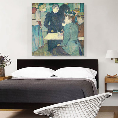 «A Corner of the Moulin De La Galette 1892» par Henri De Toulouse-Lautrec - reproduction d'art sur toile tendue