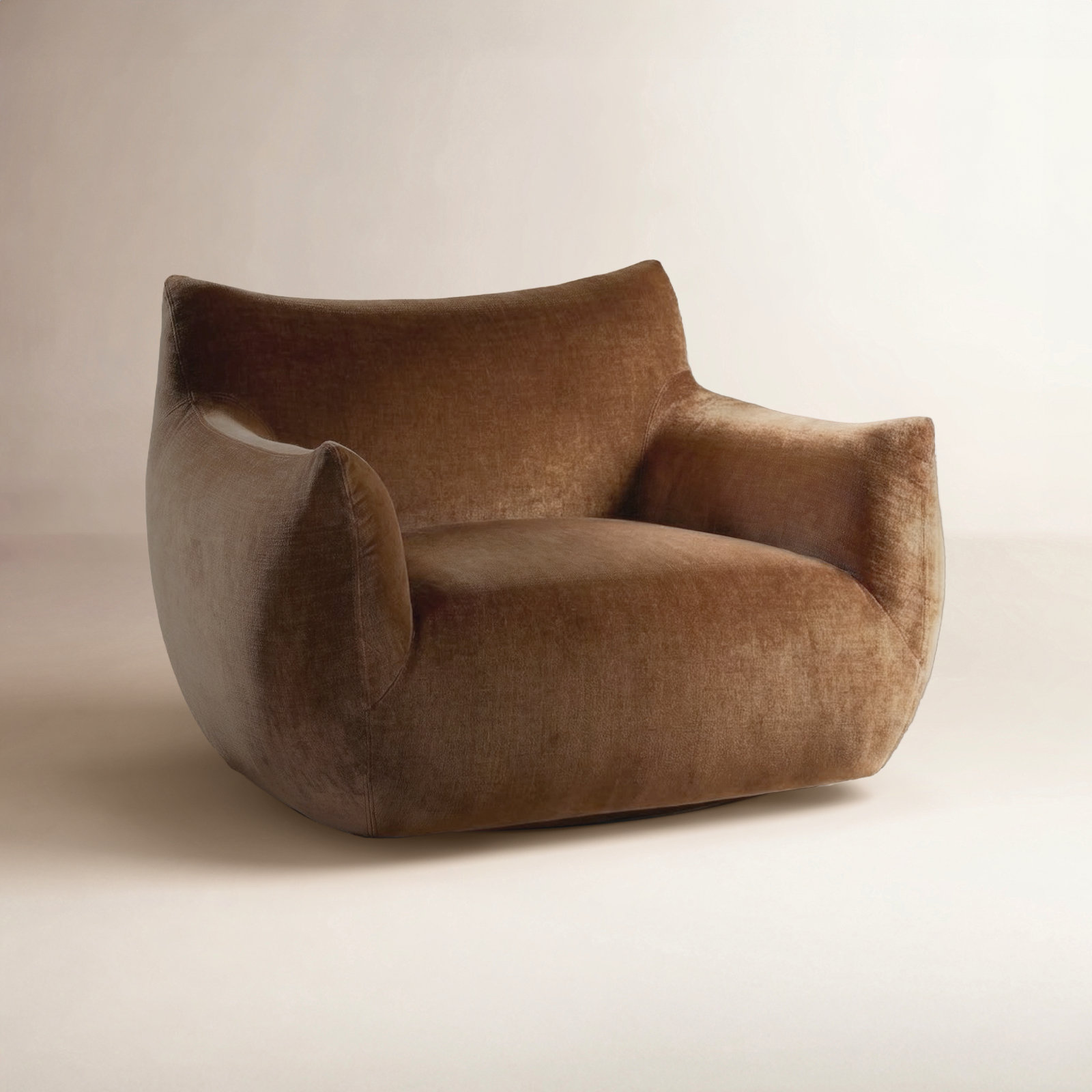 Nowthen Upholstered Swivel Armchair, Altair Sienna Chenille