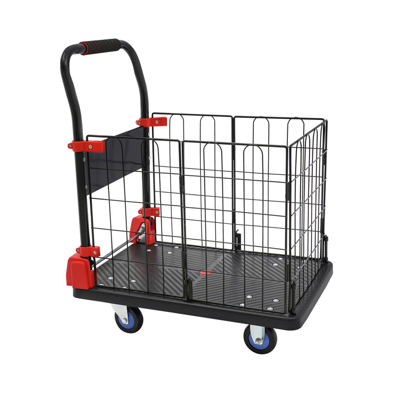 Folding Hand Truck Cage Cart Utility Cart