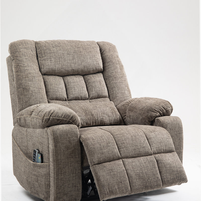 Fauteuil inclinable électrique - Détente après le travail et sieste, pour étude / détente à domicile, commande à bouton-poussoir et port USB, revêtement en cuir durable infusé