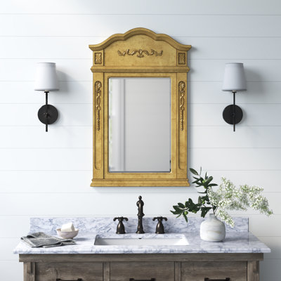 Miroir mural biseauté peint à la main