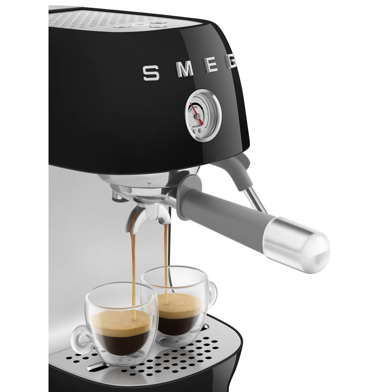 Smeg Manual Espresso Maker With Cold Brew, Black