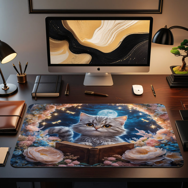 Polyester Desk Pad, 31.5x15.5