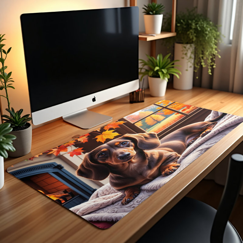 Polyester Desk Pad, 31.5x15.5