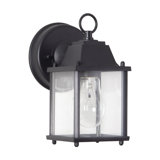 Grove 8-in Black dimmable Outdoor Exterior Wall Sconce