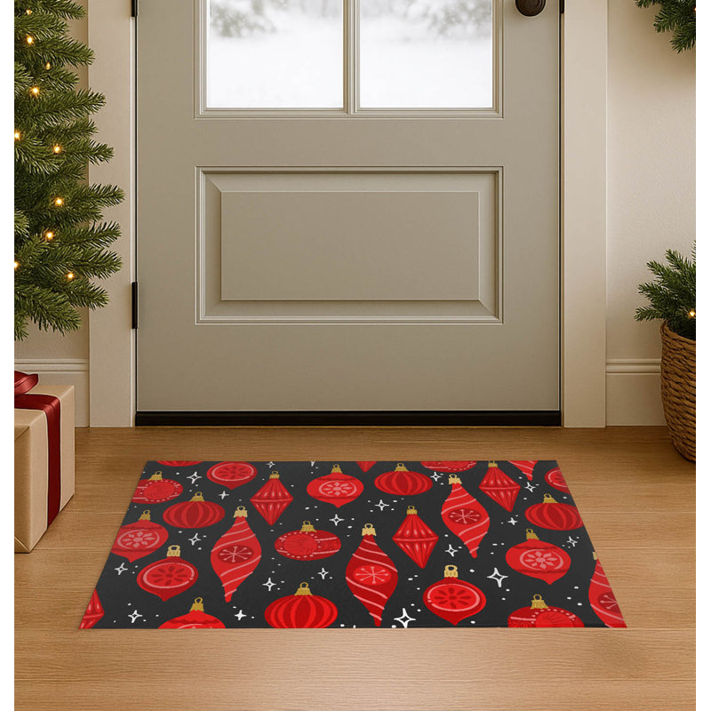 Paillasson Ornaments, Argent / gris anthracite, L 48 po x L 72 po