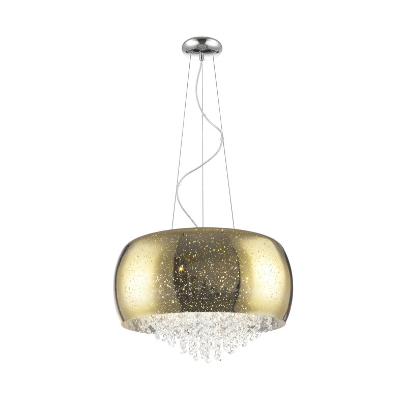 Chu 5 - Light Crystal Pendant, Gold