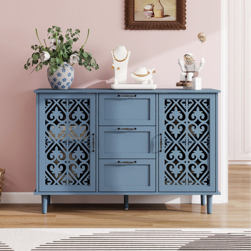 Armoire exquise à 2 portes et 3 tiroirs pour différentes pièces, rehaussant le rangement et le style
