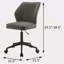 Chaise de bureau rétro et sans accoudoirs