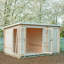12 x 8 Ft. 19 mm Log Cabin with Storage Shed