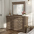 Commode 9 tiroirs avec miroir Laniel