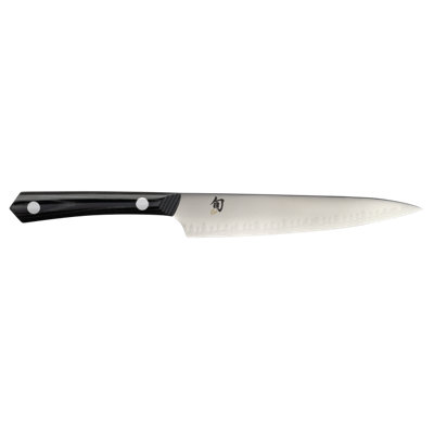 Couteau de cuisine Shun Narukami de 6 po, couteau de cuisine japonais fabriqué à la main, noyau en acier au carbone bleu II et revêtement en acier inoxydable San Mai, poignée en Micarta, précision et netteté pour les chefs professionnels et amateurs