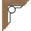 Support en fer cèdre rouge occidental traditionnel l 3 1/2 po x P 16 po x H 19 po Maria (support en fer rouge l 1 1/2 po x P 12 po x H 15 po)-108808393-108807466