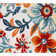 TOWN & COUNTRY EVERYDAY Hibiscus Bloom Modern Floral Outdoor Rug Ivory/Red/Blue