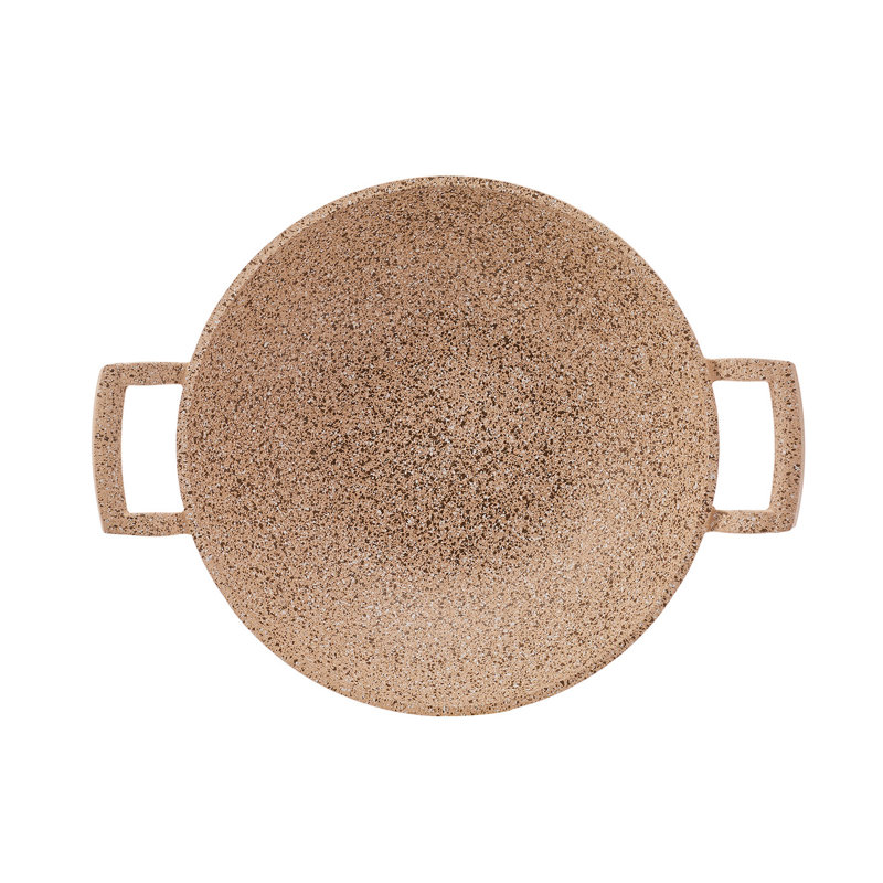 Karaca Biogranite Paella Pan, 30cm, Wood Silver