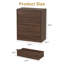 Table de chevet 4 tiroirs pour la chambre à coucher, table de bout de 39 po de hauteur avec grand rangement et conception anti-basculement