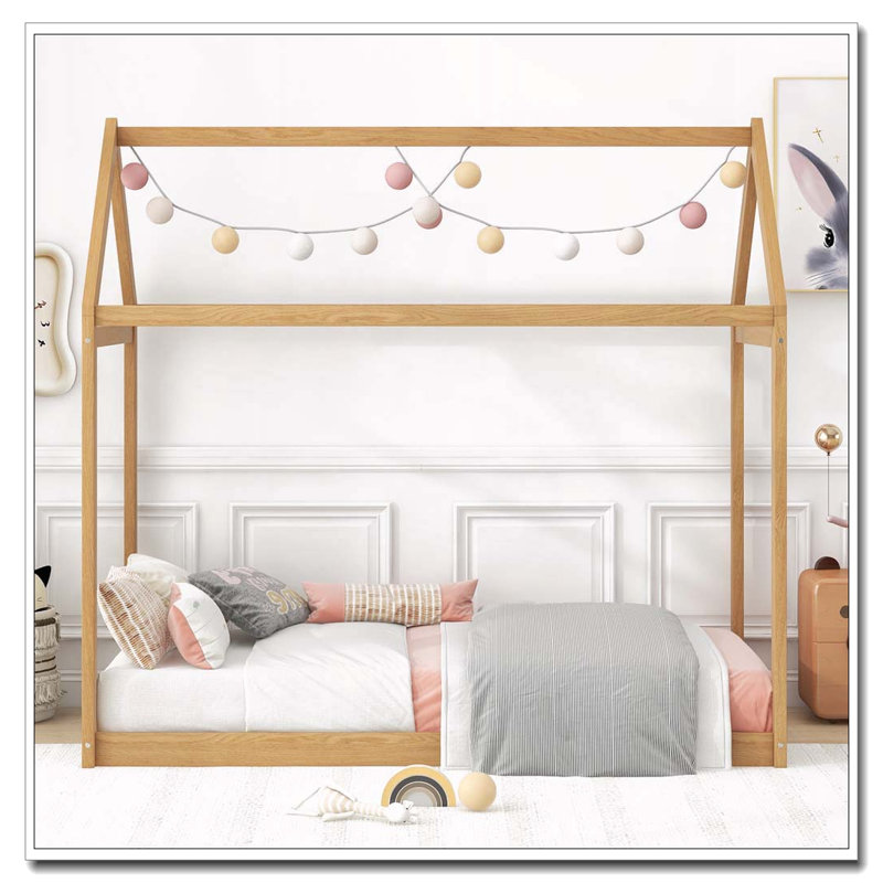 Lit simple en bois, Bois