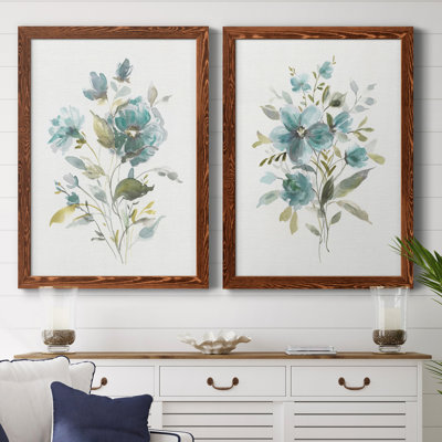 Linen Botanical I - Ensemble de 2 reproductions d'art