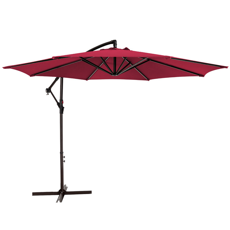 Parasol en porte-à-faux 10 pi Bergeson, Rouge