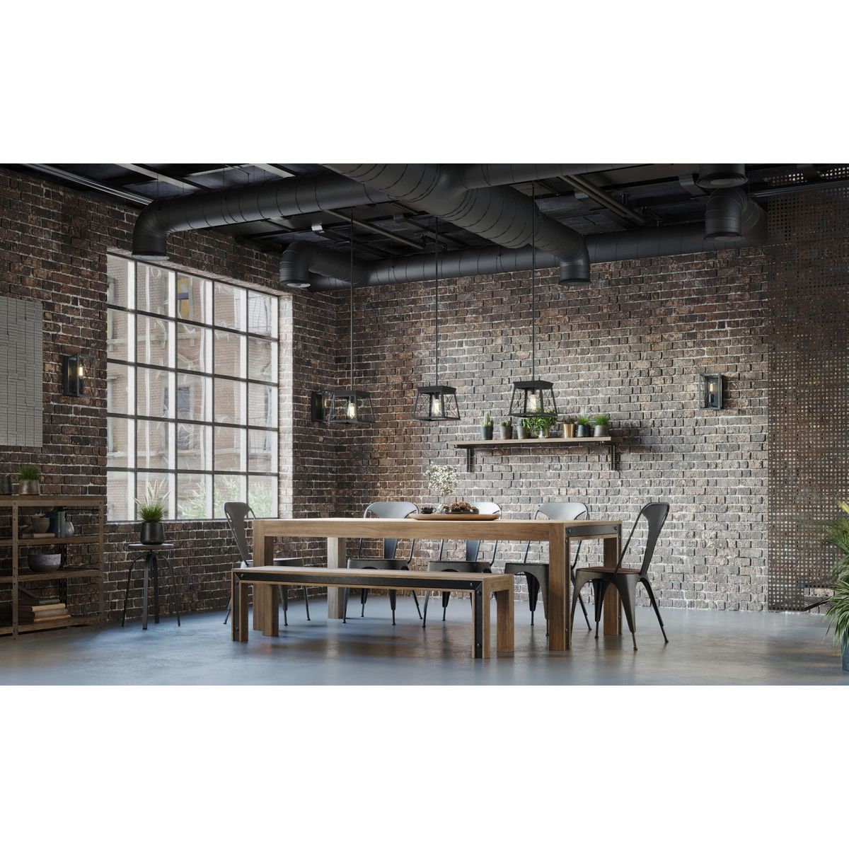 Soleil Single Light Dimmable Pendant, Matte Black