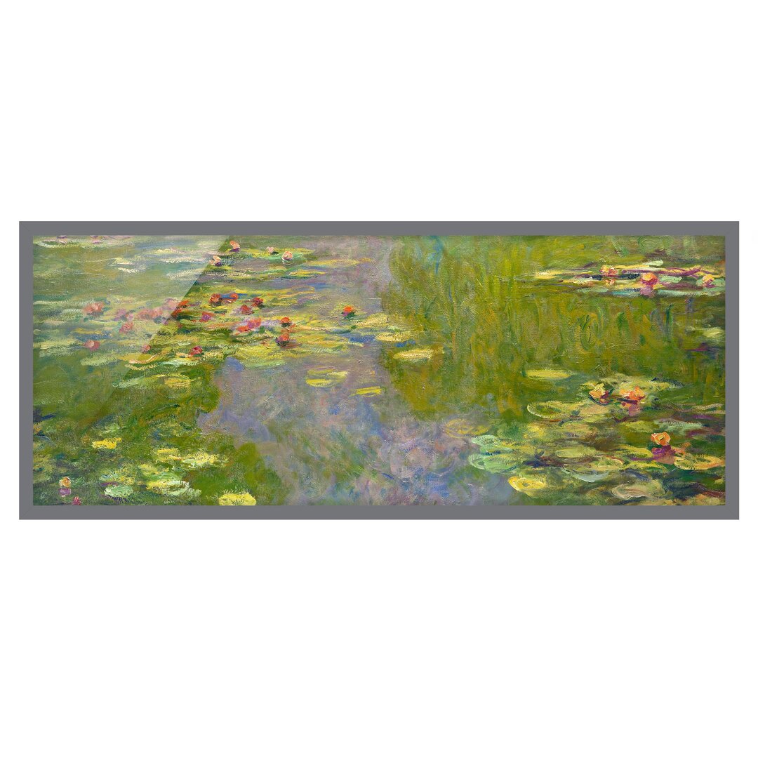 Gerahmtes Poster Grüne Seerosen von Claude Monet