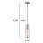 Keziah 1-Light Dimmable Cylinder Pendant with Glass Shade-715717707