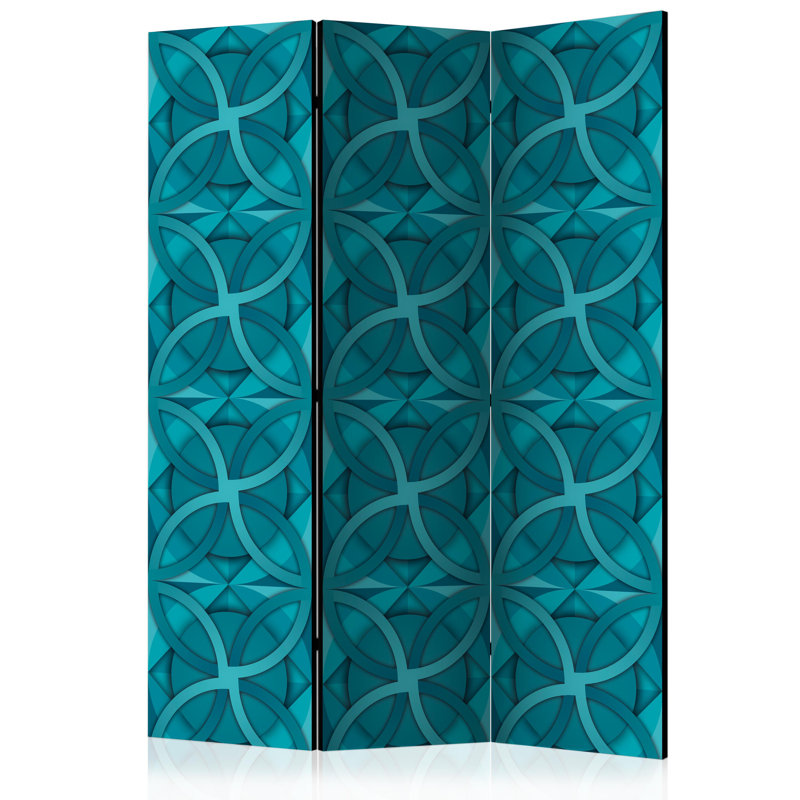 Gravante 135cm W x 172cm H 3 - Panel Solid Wood Folding Room Divider