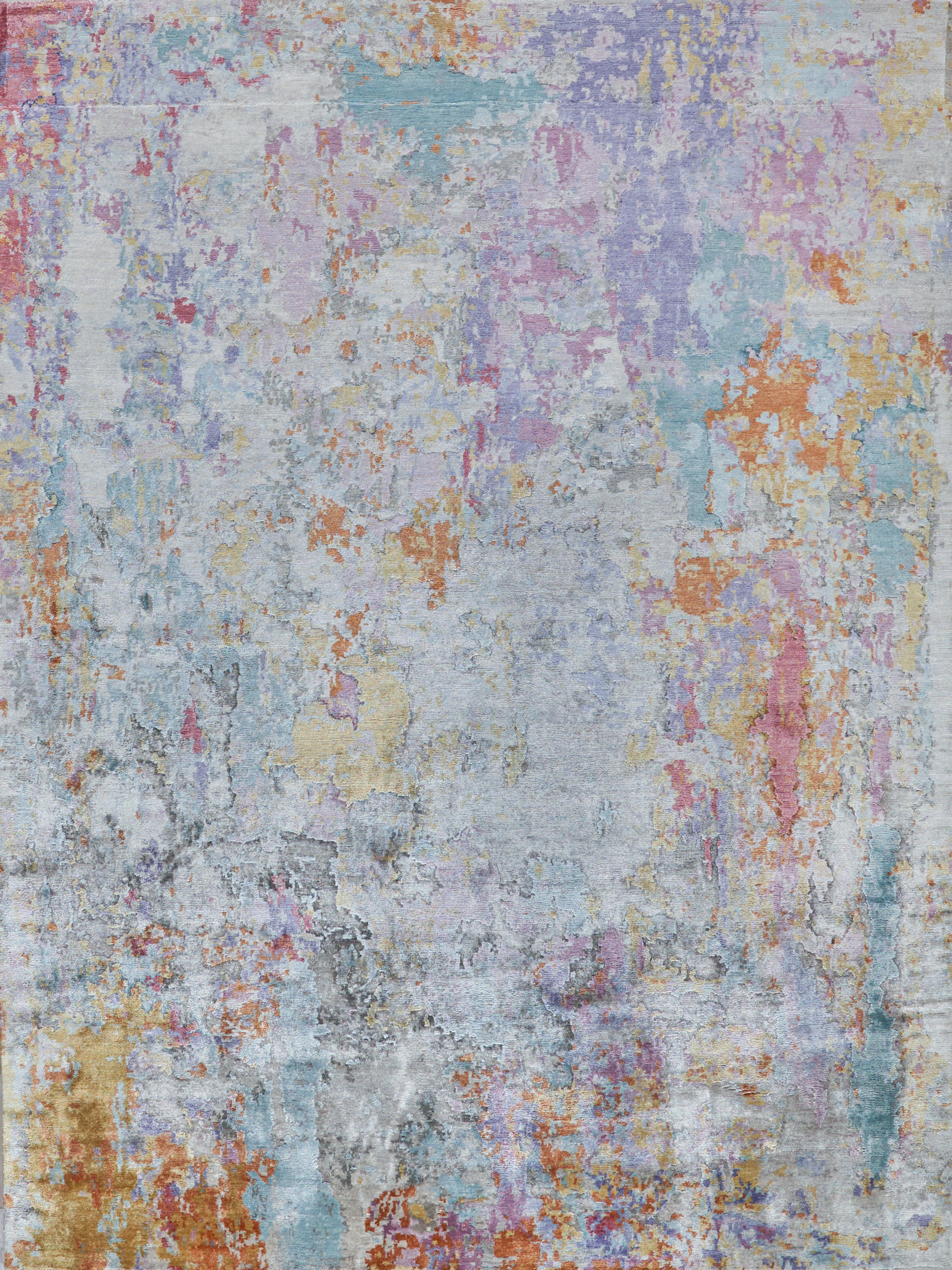 Artistic Rug Texture EXQUISITE RUGS Rectangle Floor Art Abstract Hand-Knotted Bamboo Slat ...