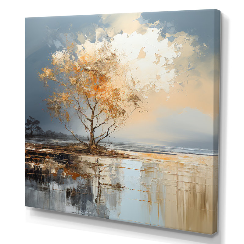 «Tree Resistance Again Storm - Storms», art sur toile, Toile tendue, H 30 po x l 30 po x P 1 po