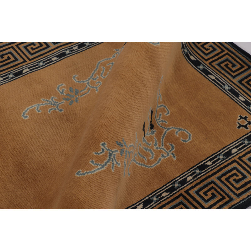 Art Deco One-of-a-Kind 3'3X5'11 Hand Knotted Area Rug