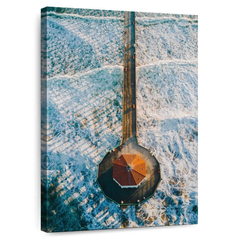 Aletra Manhattan Beach Aerial, 12" H x 8" W
