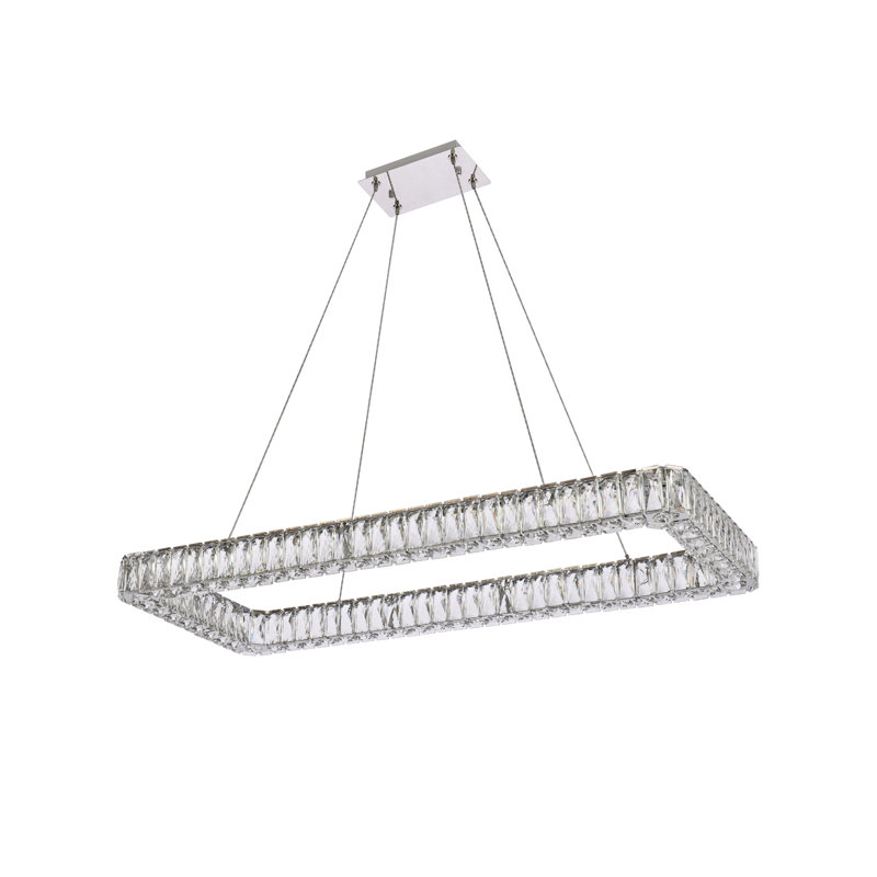 Maart 1 - Light Pendant, Chrome, 80" H x 42" W x 18" D