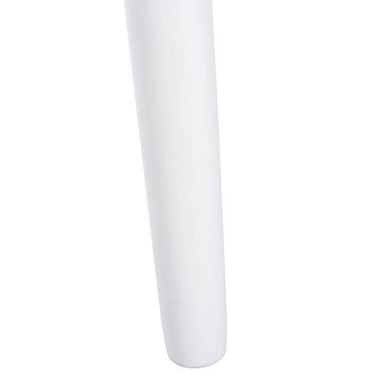 Tabouret de bar et de comptoir en bois massif Stacee, Blanc, Tabouret de bar (siège d'une hauteur de 29 po)