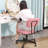 23'' Lamb Wool Armless Task Chair - Adjustable Swivel with Tufted Back-194758904-194758907