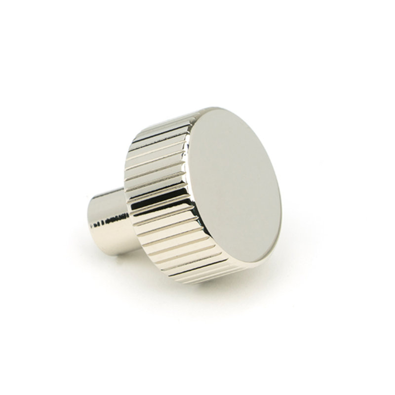 Round Knob, 2.5 cm, Polished Nickel